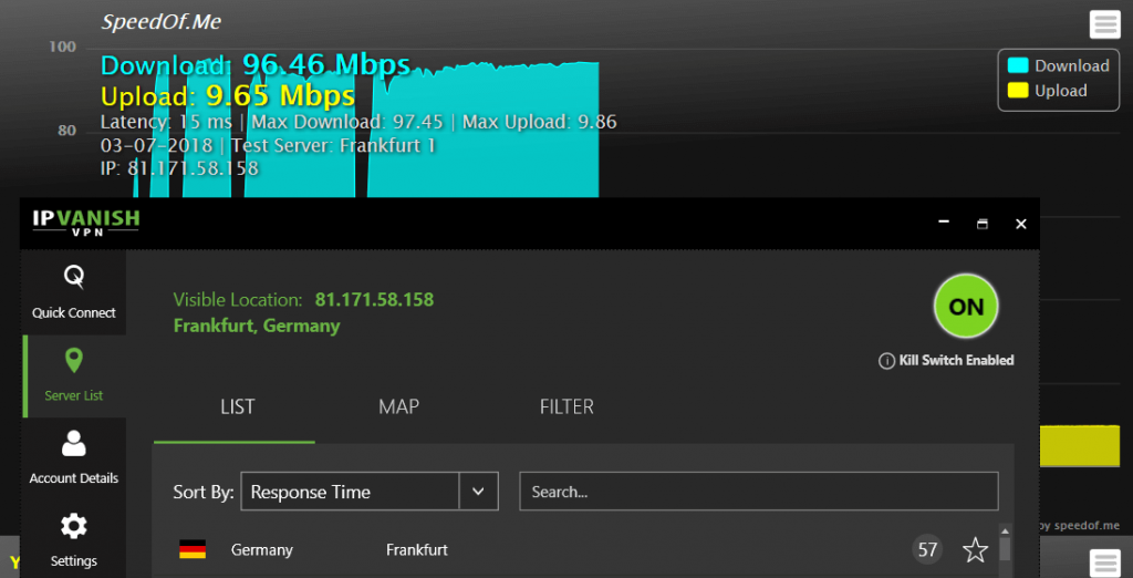 ipvanish-speed-test